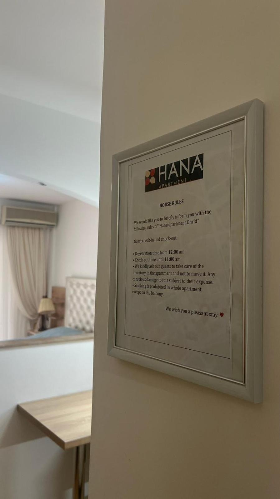 Hana Apartment Ohrid Eksteriør bilde